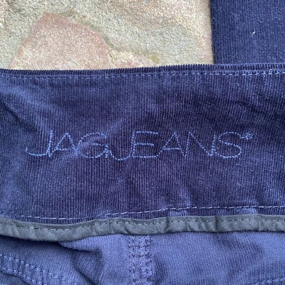 Navy Blue Pull On Corduroy Pants Size 16 Petite - Picture 3 of 12